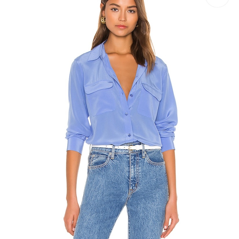 NWOT Equipment signature blouse XS